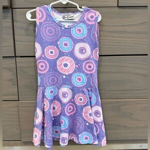 Dori Creations Girls Purple Donut Tank Dress Sz 6